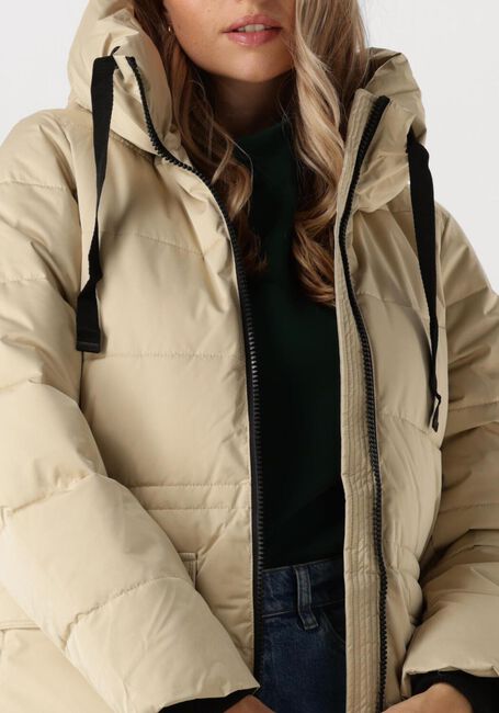 Beige MSCH COPENHAGEN Gewatteerde jas MSCHPAVINARIA ZIP JACKET - large