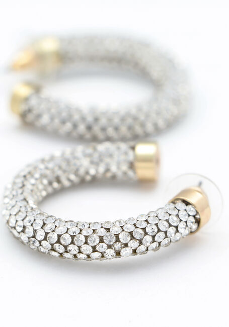 NOTRE-V Boucles d'oreilles EARRING STONES STRASS Doré - large
