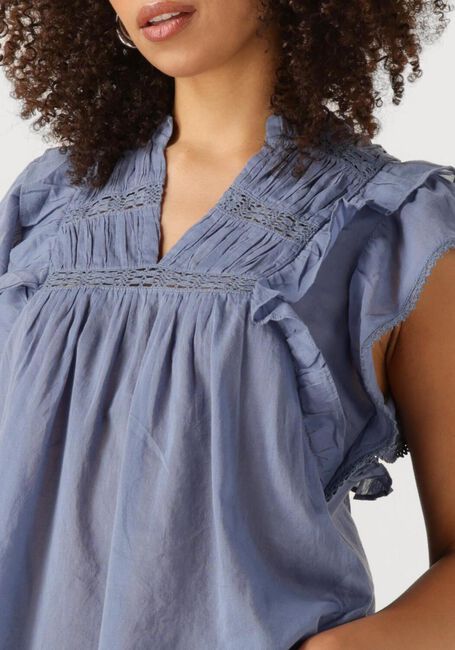 NEO NOIR JAYLA S VOILE TOP Blouses en bleu - large