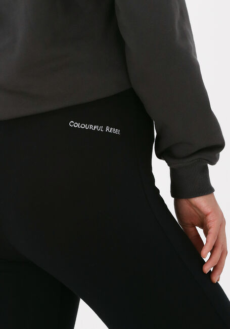 COLOURFUL REBEL Pantalon évasé BASIC FLARE PANTS en noir - large