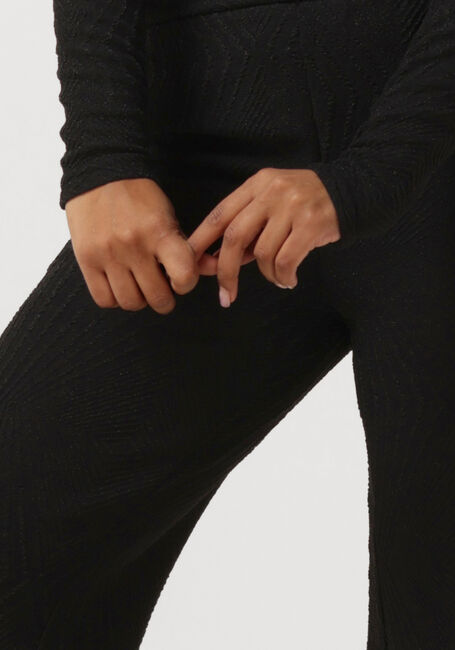 ALIX THE LABEL Pantalon LADIES KNITTED LUREX PANTS en noir - large