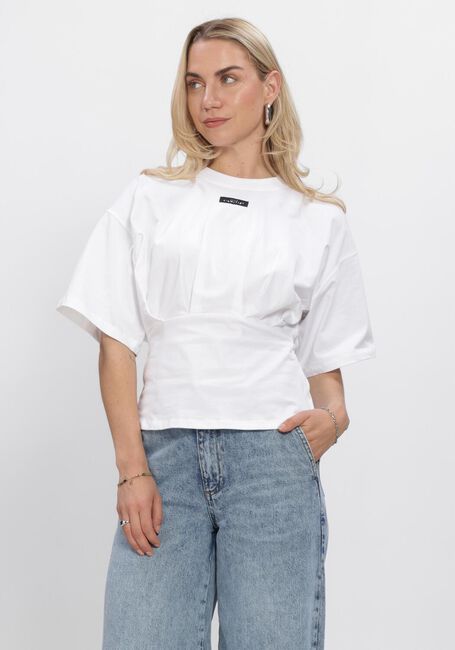 HAUTE L'AMITI&Eacute; ROMIE PLEAT TEE Hauts & T-shirts en blanc - large