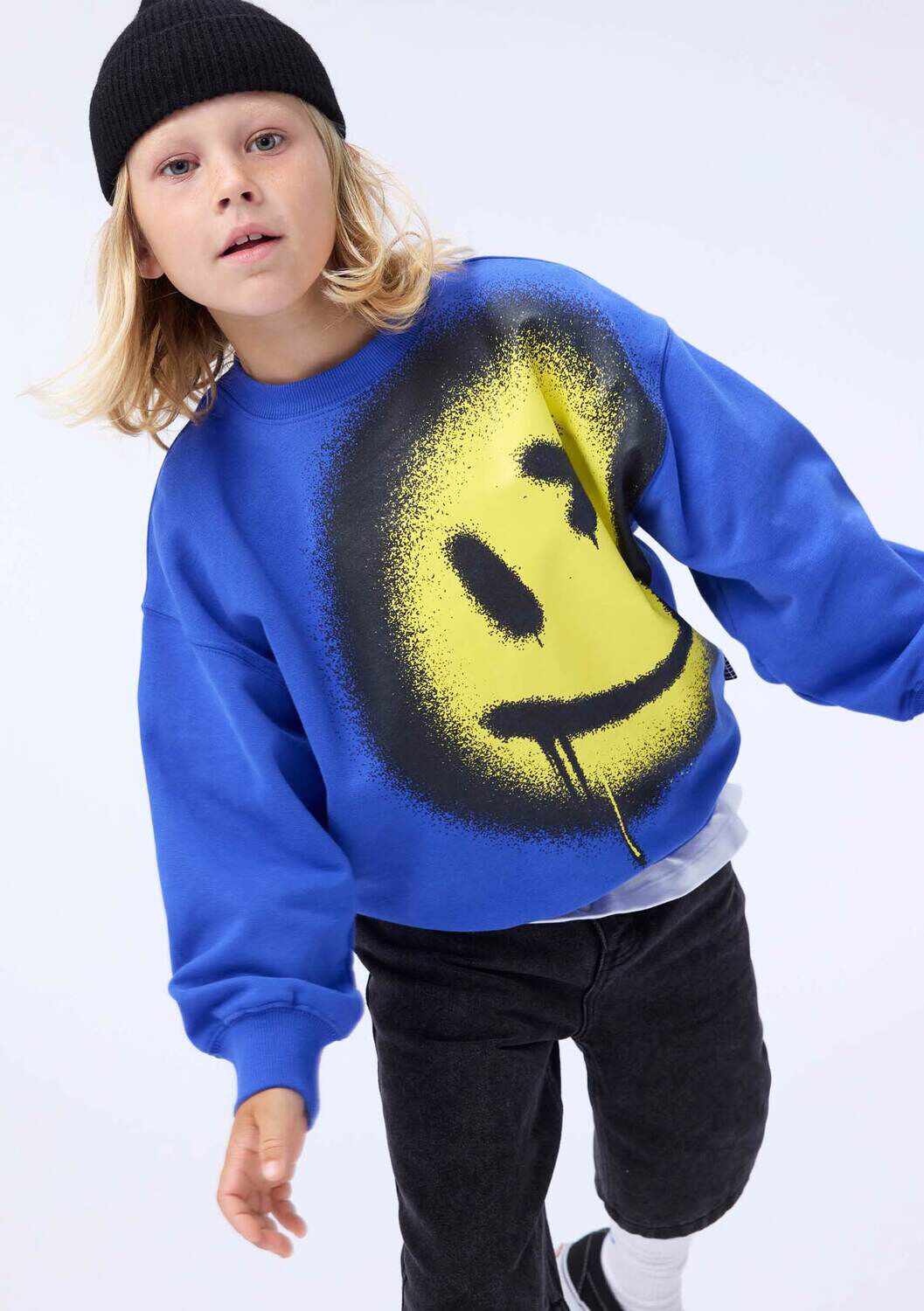 Blauwe MOLO Sweater MAR - large