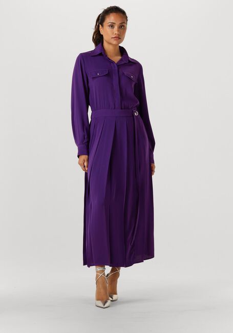 LIU JO Robe midi ABITO CAMICIA CON CINTA en violet - large