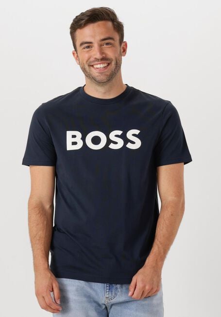 Donkerblauwe BOSS ORANGE T-shirt THINKING_1 - large