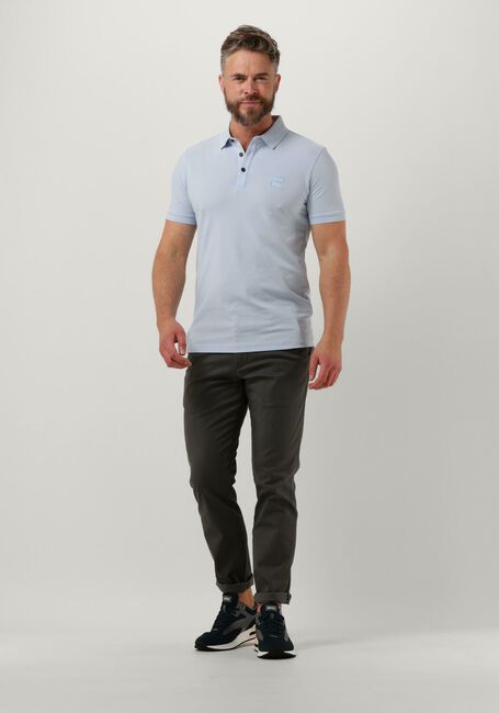Lichtblauwe BOSS ORANGE Polo PASSENGER - large