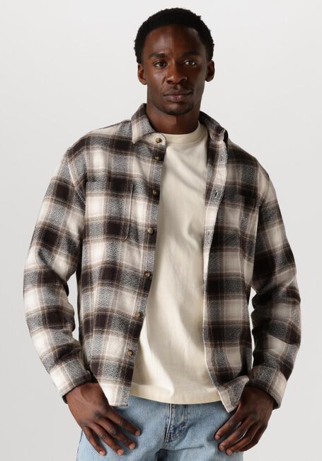 Bruine SELECTED HOMME Overhemden SLHREGOWEN-GRINDLE CHECK SHIRT LS - large