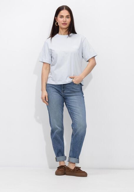 CALVIN KLEIN T-shirt SS BOXY GRAPHIC T-SHIRT Bleu clair - large