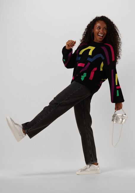 Donkergrijze ALIX THE LABEL Wijde broek BAGGIE DENIM PANTS Donkergrijze ALIX THE LABEL Wijde broek BAGGIE DENIM PANTS - large