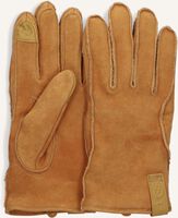 Cognac UGG Handschoenen LEATHER CLAMSHELL LOGO GLOVE - medium
