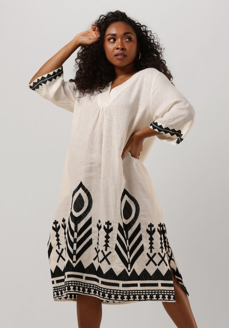 Ecru GREEK ARCHAIC KORI Midi jurk 230085 - large