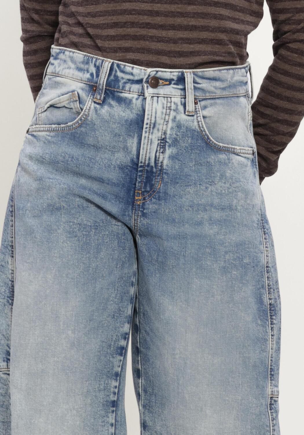 Blauwe CAMBIO Jeans BAGGY TWISTED STUDIO87-UNIKAT/UNIQUE - large