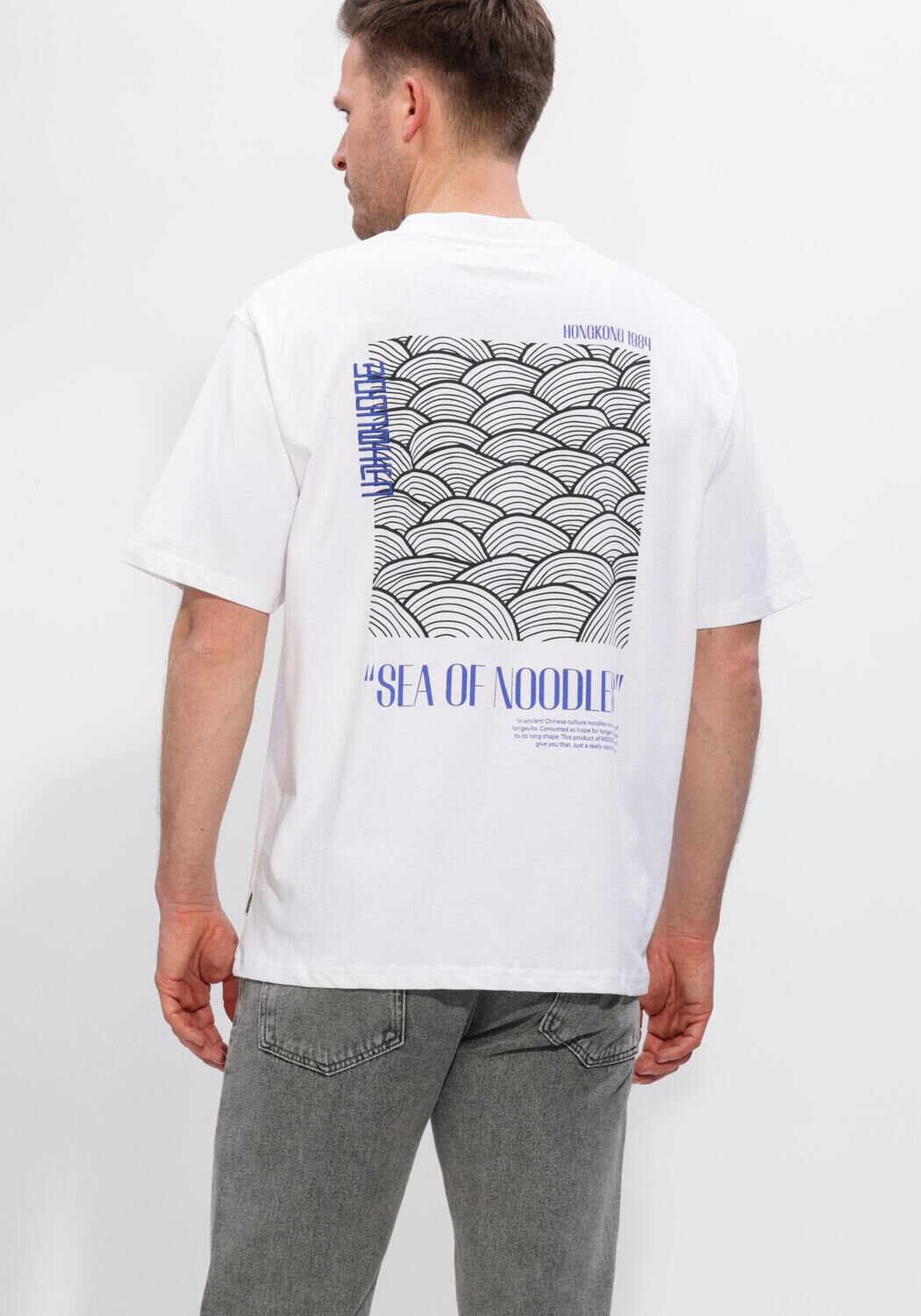 WOODBIRD T-shirt WBBAINE SEA TEE en blanc - large