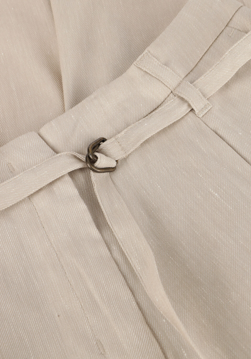 SUMMUM Pantalon TROUSERS WIDE LINEN BLEND TWILL en beige - large