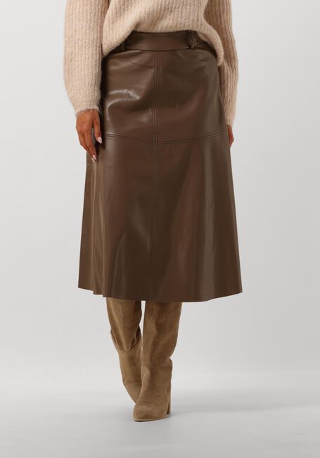 BRUUNS BAZAAR Jupe midi VEGANI IMMA SKIRT en marron - large