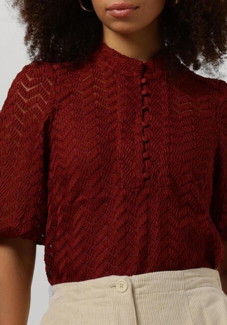 MINUS JEVA HALF SLEEVE BLOUSE Blouses en rouge - large