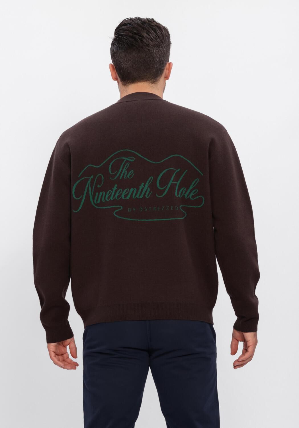 DSTREZZED Pull DS_PERCY MOCKNECK en marron - large