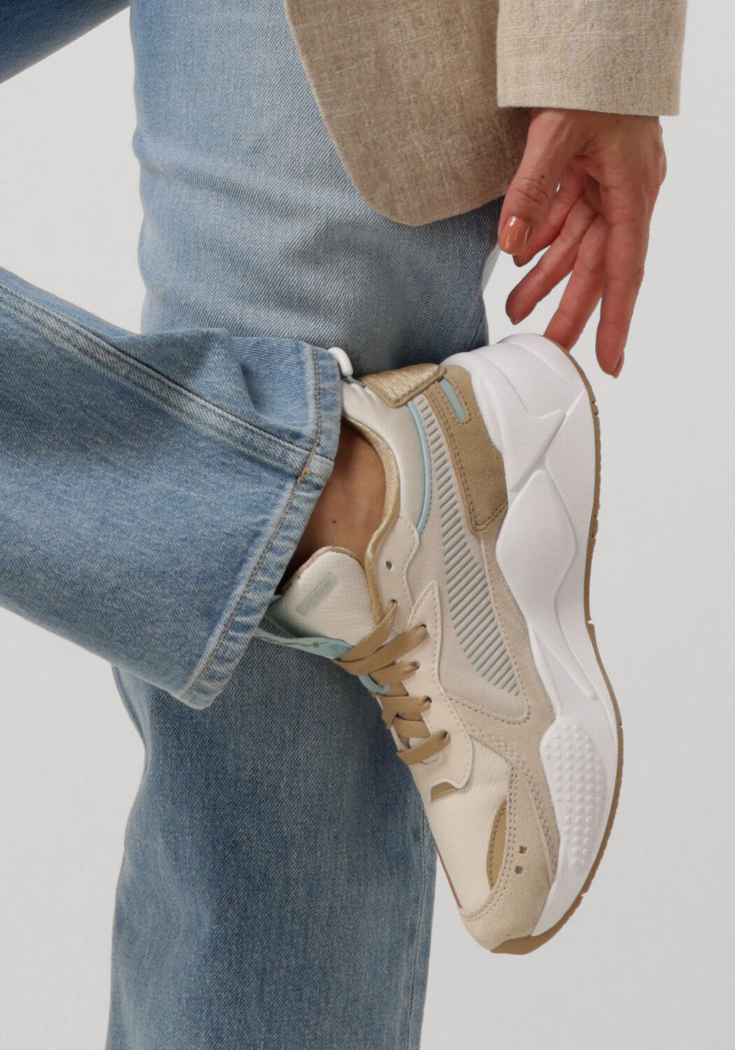 PUMA Baskets basses RS-X REINVENT WN'S en beige - large