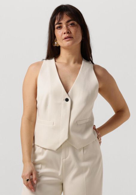 COPENHAGEN MUSE Gilet CMTAILOR-WAISTCOAT Crème - large