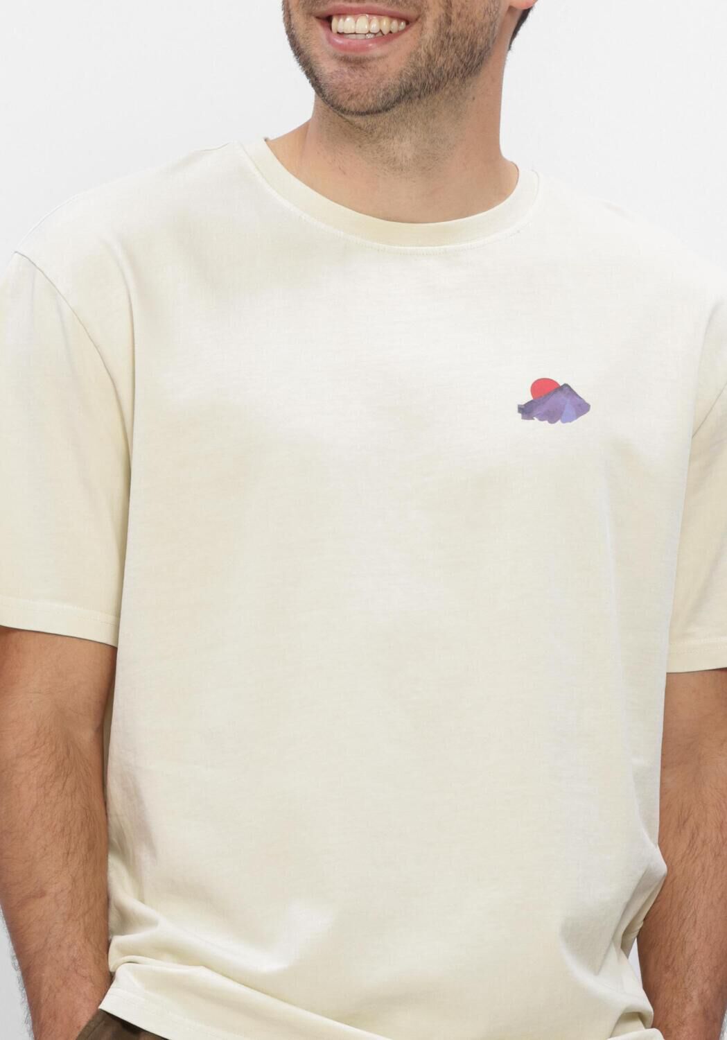 ANERKJENDT T-shirt AKVILLADS MOUNTAIN SS TEE &Eacute;cru - large