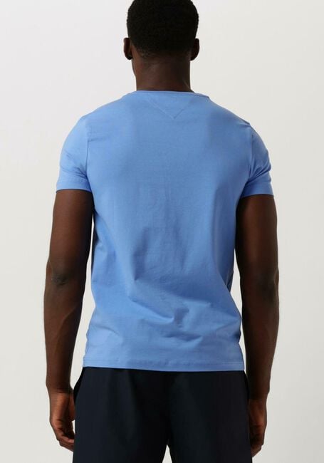 TOMMY HILFIGER T-shirt STRETCH SLIM FIT TEE en bleu - large