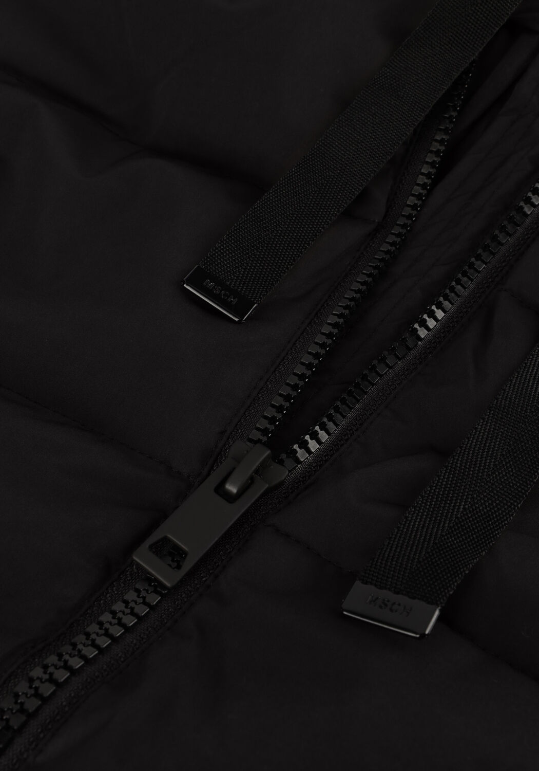 Zwarte MSCH COPENHAGEN Gewatteerde jas MSCHPAVINARIA ZIP JACKET - large