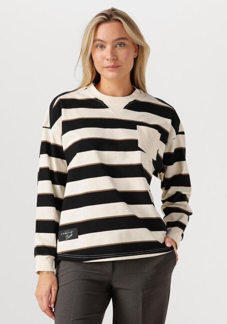 Multi HAUTE L'AMITIÉ Top VERONICA STRIPE TEE SWEAT - large