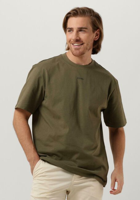 Donkergroene HUGO T-shirt DAPOLINO - large