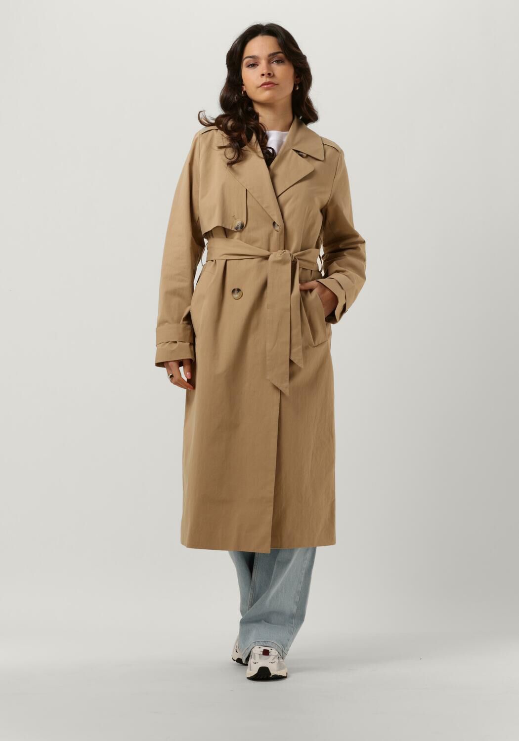 SELECTED FEMME Manteau SLFSIA TRENCH COAT B en beige Omoda