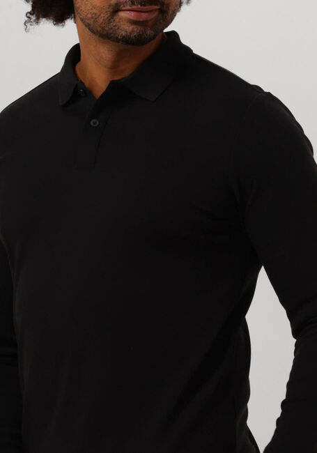SELECTED HOMME Polo SLHSLIM-TOULOUSE LS POLO B NOOS en noir - large