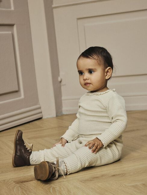 Creme LIL' ATELIER Broeken/jumpsuits NBFOSANNE LOOSE PANT LIL - large