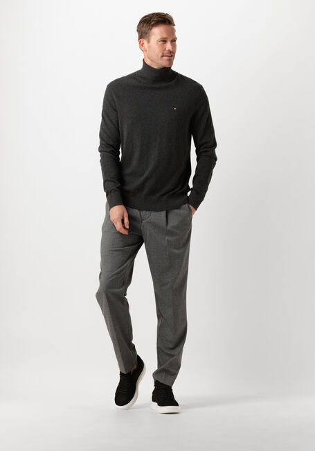 Donkergrijze TOMMY HILFIGER Coltrui PIMA ORG CTN CASHMERE ROLL NECK - large