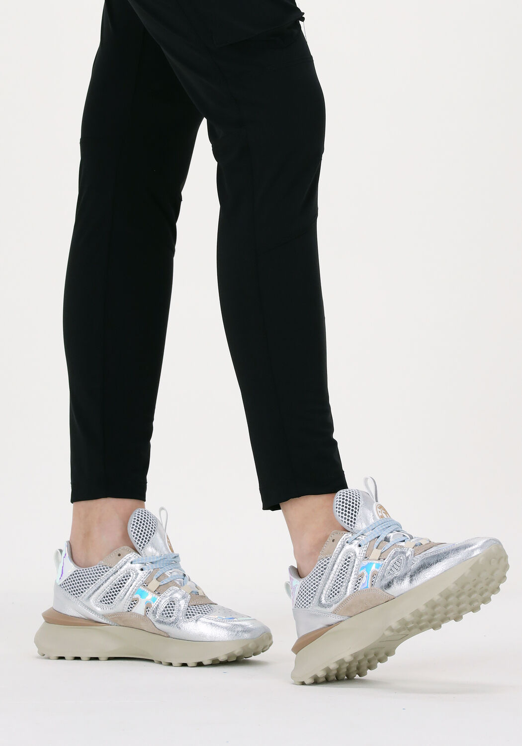 zilveren toral lage sneakers track run