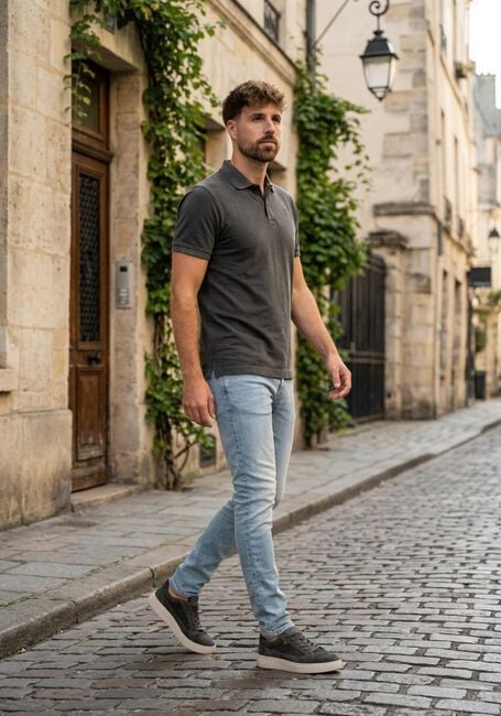 Zwarte G-STAR RAW Polo DUNDA OVERDYED SLIM POLO S\S - large