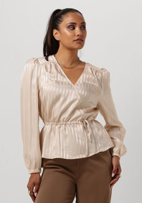 ANOTHER LABEL LYS TOP L/S Blouses en beige - large