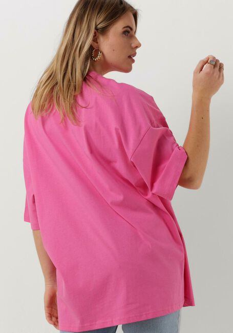 Roze COLOURFUL REBEL T-shirt UNI LOGO LOOSEFIT TEE - large