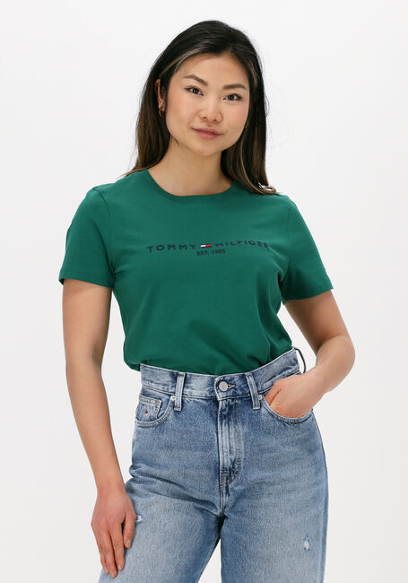 TOMMY HILFIGER T-shirt REGULAR HILFIGER C-NK TEE SS en vert - large