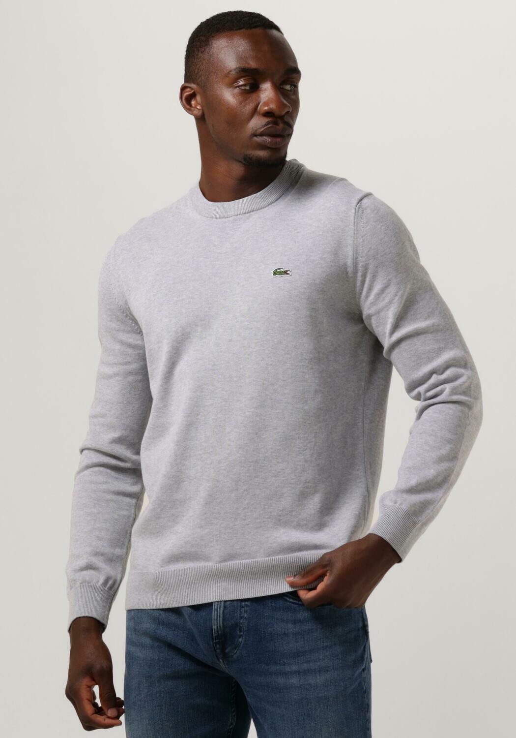 Lacoste pull gris sale