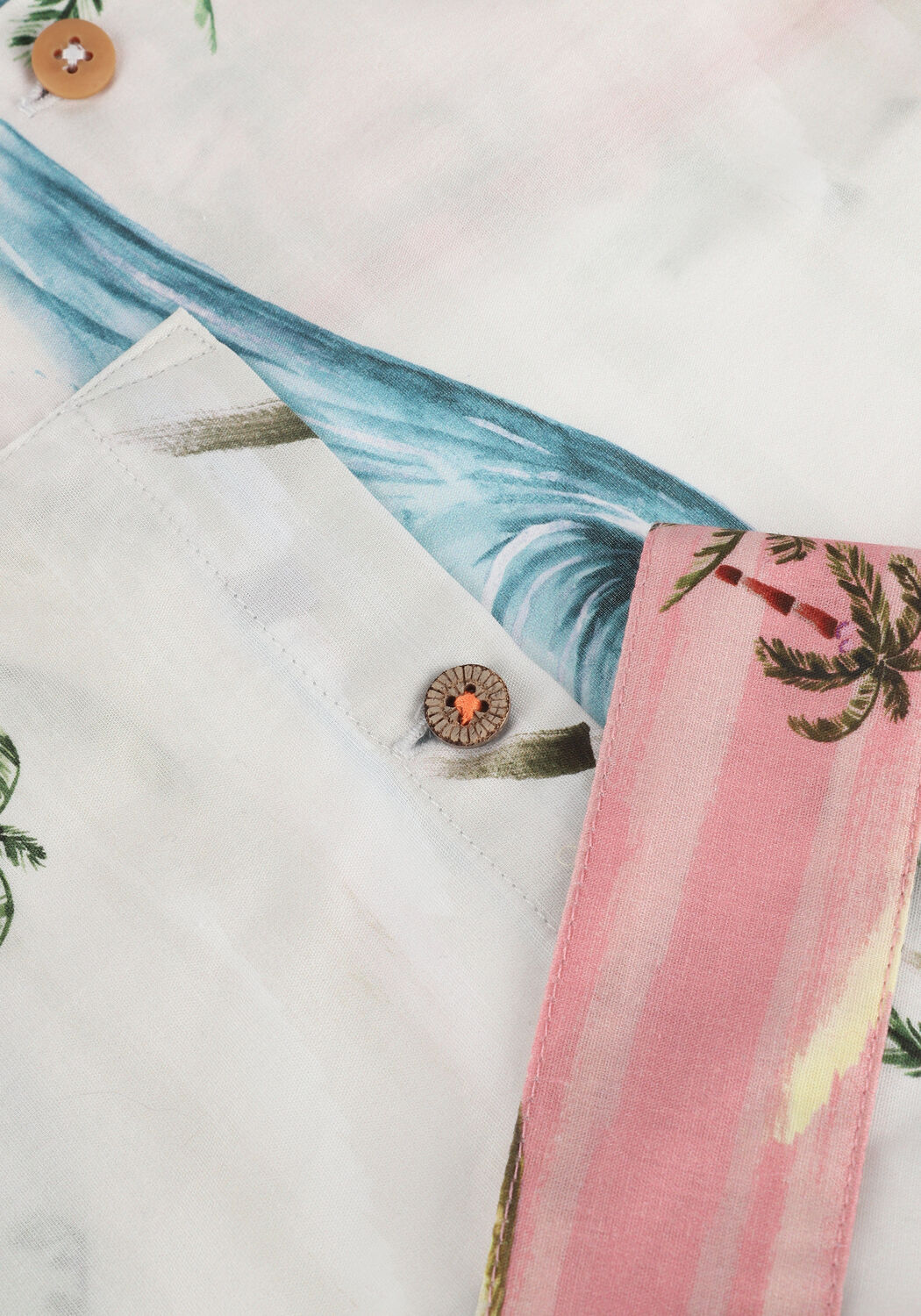 SCOTCH & SODA Chemise d&eacute;contract&eacute; SEASONAL PRINTED HAWAIIAN DETAILED SHIRT Blanc - large