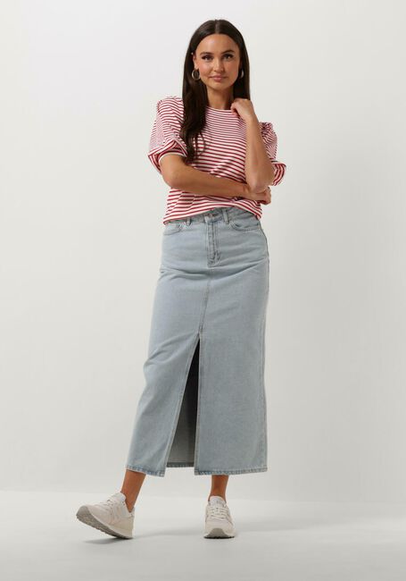 JANSEN AMSTERDAM K136 KNIT TOP 3/4 SLEEVE Hauts & T-shirts en rouge - large