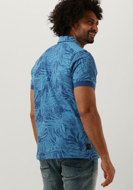 Blauwe PME LEGEND Polo SHORT SLEEVE POLO PIQUE MELANGE AOP Omoda - Main Image