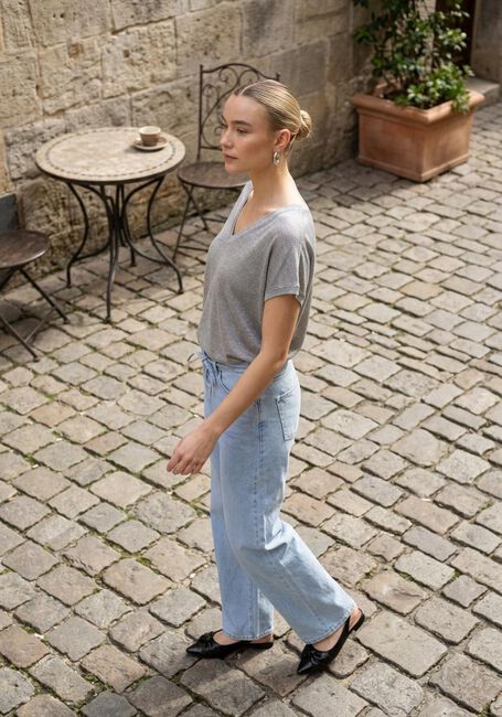 MINUS Haut CARLINA BATSLEEVE KNIT TEE M&eacute;tallique - large