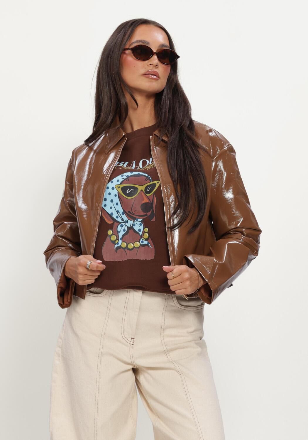 YDENCE Jack JACKET FAYE en marron - large