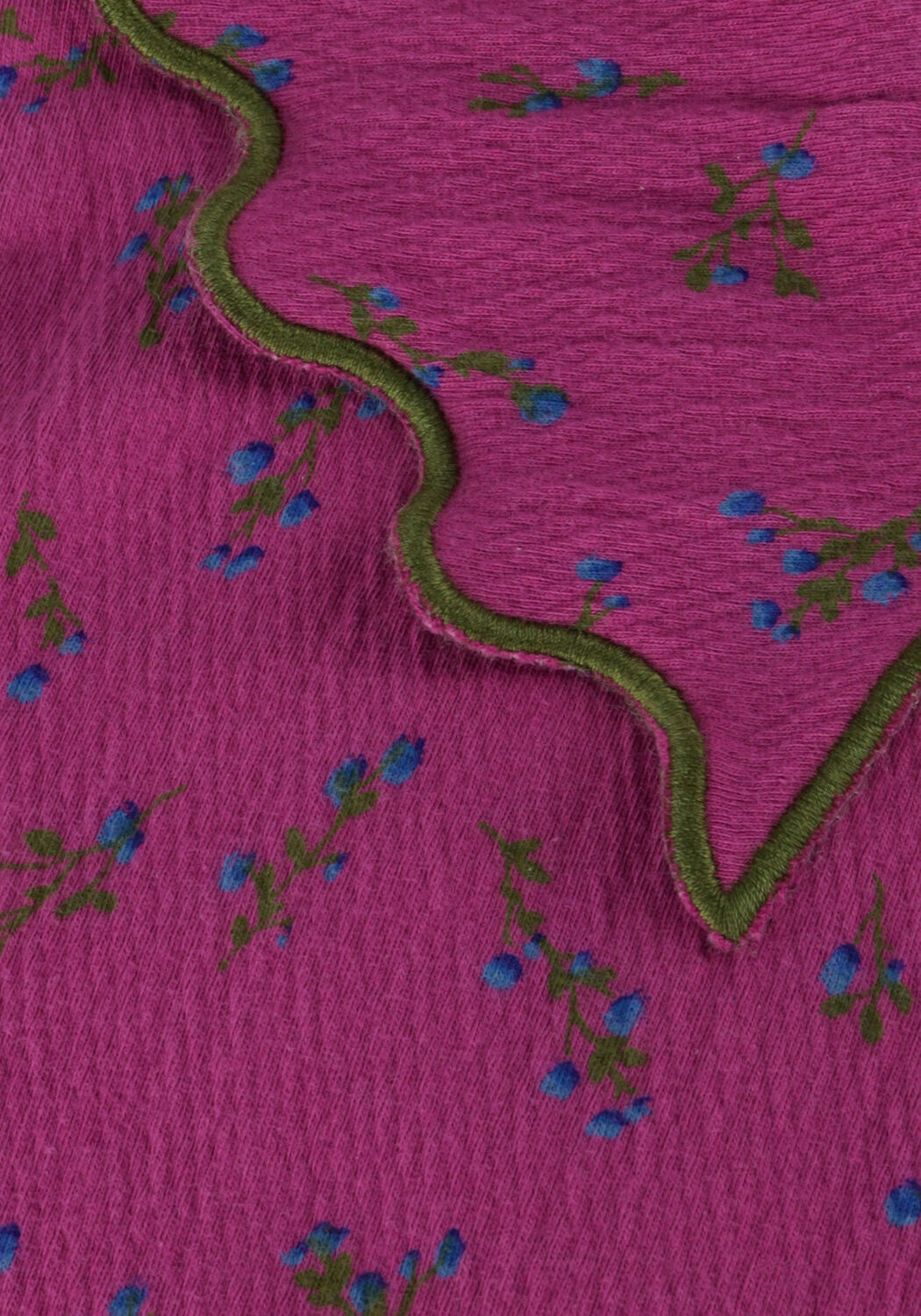 Paarse YOUR WISHES Mini jurk ANTIQUE FLOWER COLLAR DRESS - large