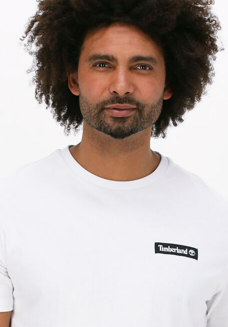 TIMBERLAND T-shirt WOVEN BADGE TEE en blanc - large