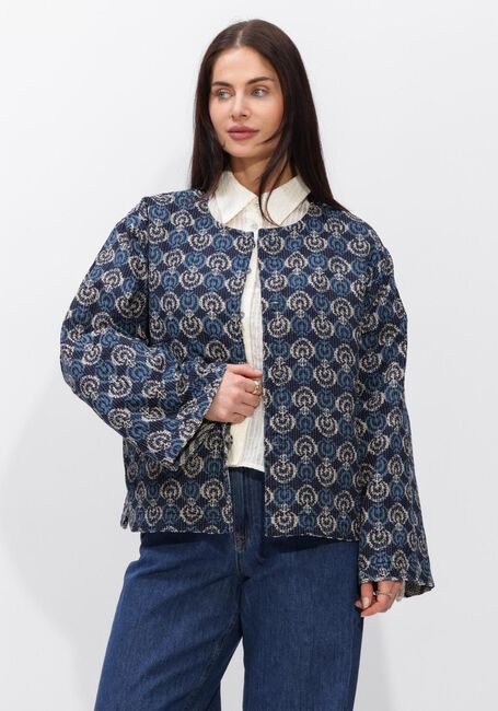 Blauwe SUMMUM Jassen JACKET BLUE JACQUARD - large