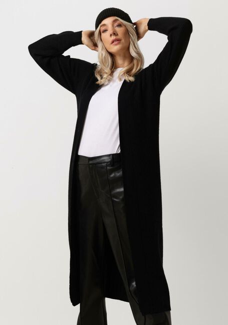 OBJECT Gilet MALENA L/S KNIT LONG CARDIGAN en noir - large