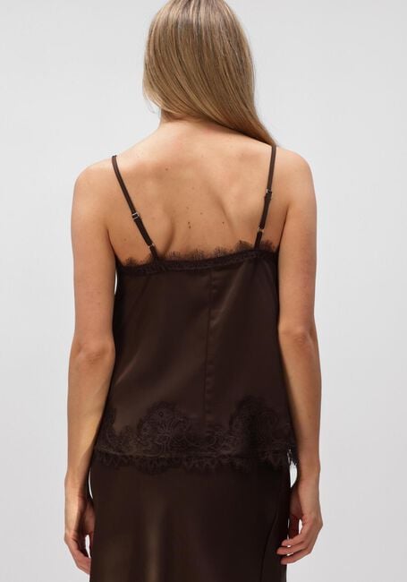 Bruine OBJECT Tops & T-shirts OBJNALINE REG SLIP LACE TOP - large