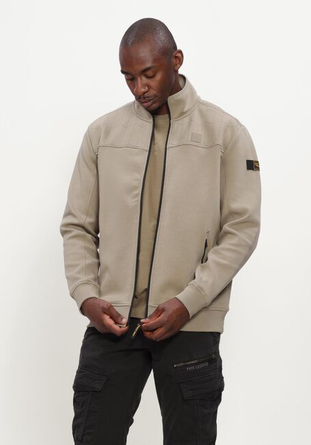 Beige PME LEGEND Trui ZIP JACKET INTERLOCK SWEAT - large
