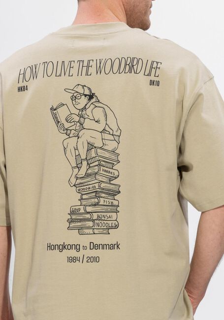 Zand WOODBIRD T-shirt WBBEAM BOOK TEE - large